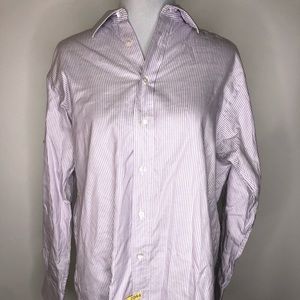 Burberrys VTG 90’s Mens Purple Striped Dress Shirt